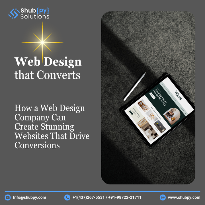 How can a web design company create stunning websites that drive conversion?